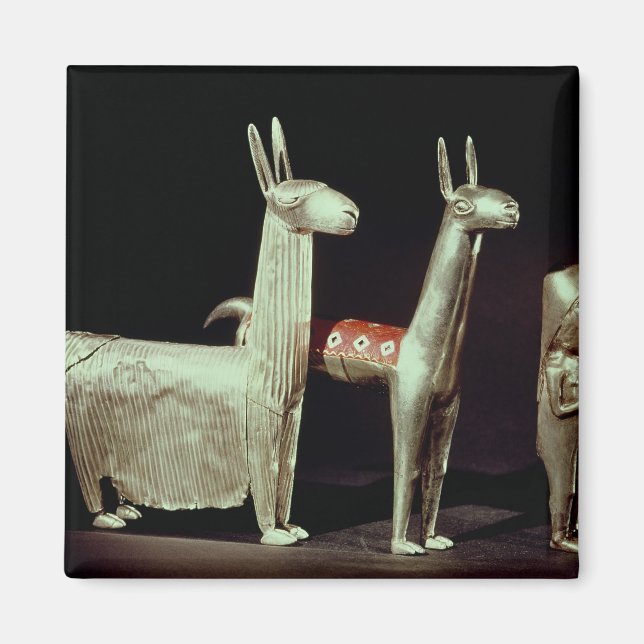 Lama, Alpaka und Frau Magnet (Vorne)