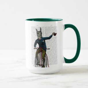 Lama auf dem Bike Tasse