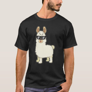Lama Cool Alpaca Sonnenbrille Funny T-Shirt