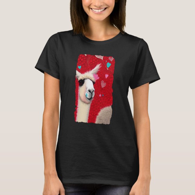 Lama der Liebe 02 T-Shirt (Vorderseite)