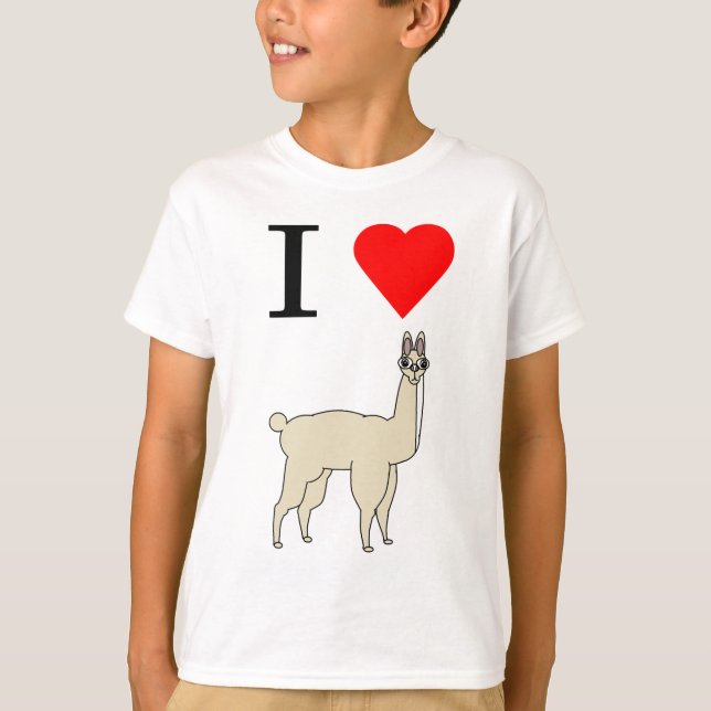 Lama des Herzens I T-Shirt (Vorderseite)