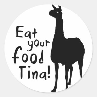 Lama-Dynamit Runder Aufkleber