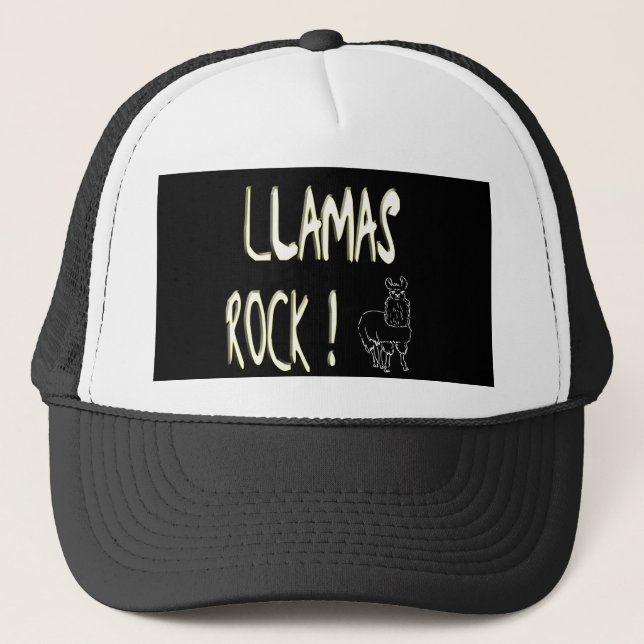Lama-Felsen! Hut Truckerkappe (Vorderseite)