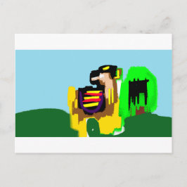 Lama Freude  Postkarte