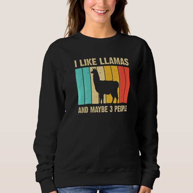 Lama für Kinder Männer Alpaka Sweatshirt (Vorderseite)
