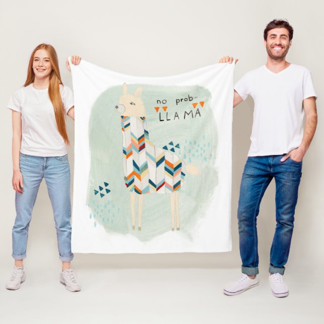 Lama-Gruppe - kein Prob-Lama Fleecedecke (Beispiel)