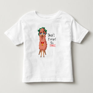 Lama im Weihnachtskind-T - Shirt