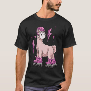 Lama Inline Skaten Rollerblading T-Shirt