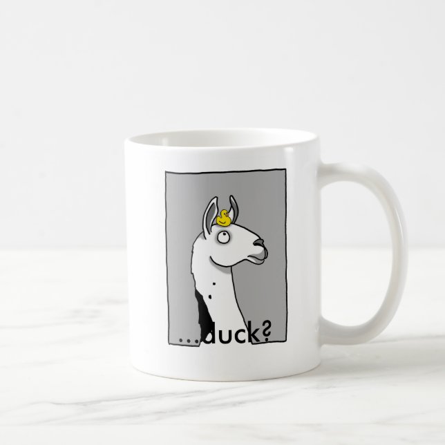 Lama-Lama… Ente? Tasse (Rechts)