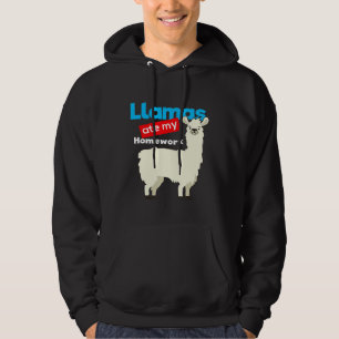 Lama Lamas haben meine Hausaufgaben gefressen Hoodie