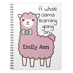 Lama Learning-Angebot Notizblock
