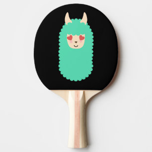 Lama-Liebe Emoji Tischtennis Schläger