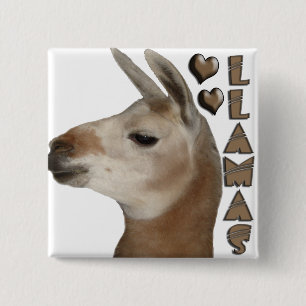 LAMA-LIEBE-HERZEN BUTTON