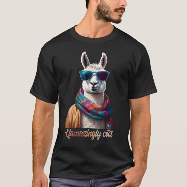 Lama-Liebhaber T-Shirt (Vorderseite)