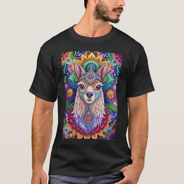 Lama Mandala T-Shirt (Vorderseite)