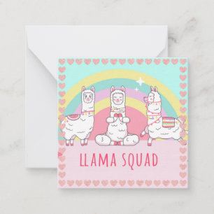 Lama Mitteilungskarte