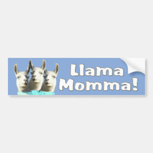 Lama Momma Autoaufkleber
