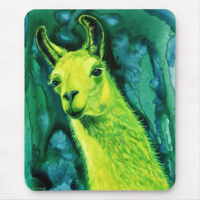 Lama Mousepad - "Llemon-Llime Lama " (Vorne)
