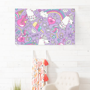 Lama-Muster 1 Banner