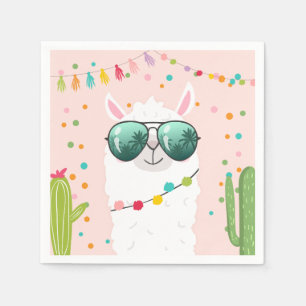 Lama Rama Papierservietten-Fiesta-Party-Alpaka Serviette