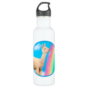 Lama-Regenbogen Edelstahlflasche