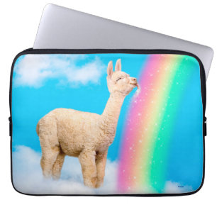 Lama-Regenbogen Laptopschutzhülle