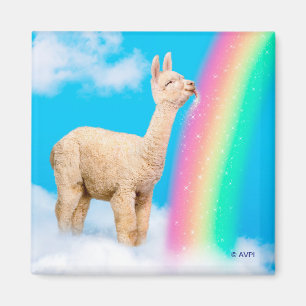Lama-Regenbogen Magnet