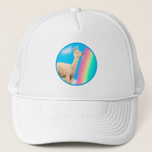 Lama-Regenbogen Truckerkappe