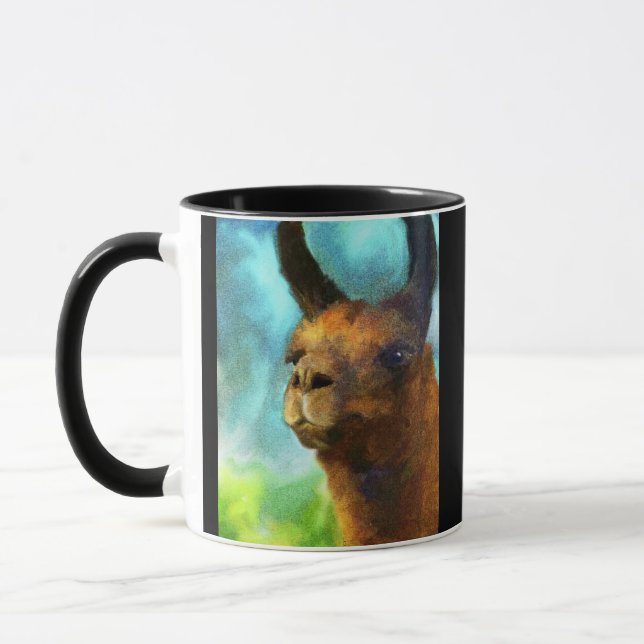 Lama-sammelbare Kunst-Kaffee-Tasse Tasse (Links)