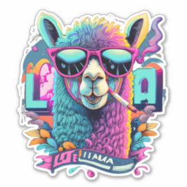 Lama-Sticker für Journalisten und Scrapbooking Aufkleber