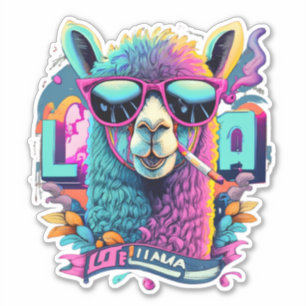Lama-Sticker für Journalisten und Scrapbooking Aufkleber