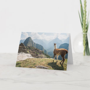 Lama-übersehenruinen   Machu Picchu, Peru Karte