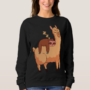 Lama und Schlafsessel Sweatshirt