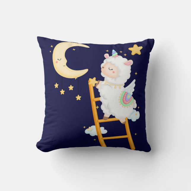 Lama-Wurfkissen Kissen (Vorderseite)