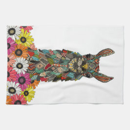 Lamagänseblümchen-Liebeweiß Geschirrtuch