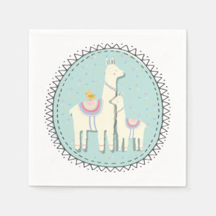 Lamamomma und -babywindeln serviette