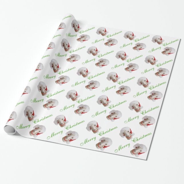 LaMancha Goat Weihnachtswrapping Paper Geschenkpapier (Ungerollt)