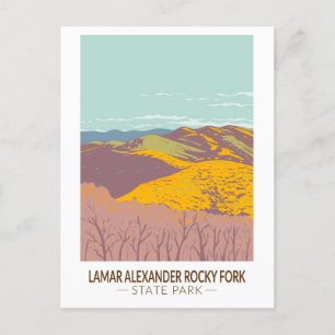 Lamar Alexander Rocky Fork State Park Tennessee Postkarte