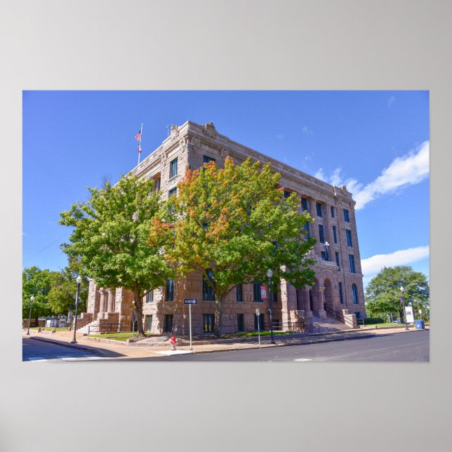 Lamar County Courthouse, Paris, Texas Poster (Vorne)