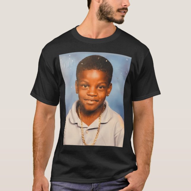 Lamar Jackson School Foto T-Shirt (Vorderseite)