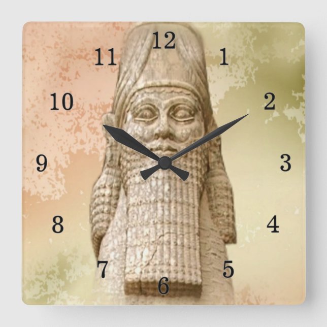 LAMASSU Acrylwand Quadratische Wanduhr (Vorderseite)