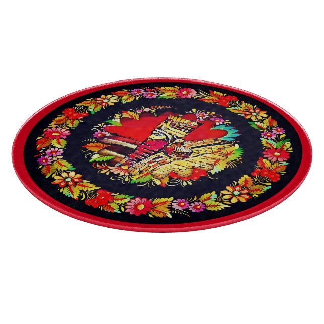 Lamassu Decorative Glass Cutting Board Schneidebrett (Ecke)