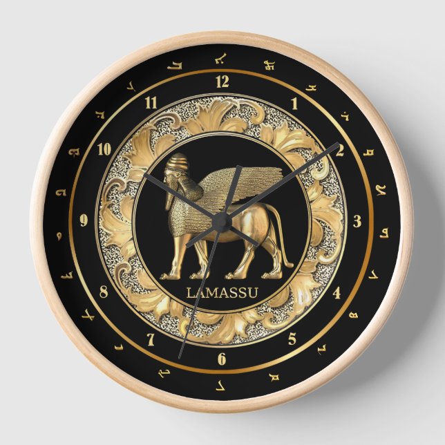 Lamassu Wall Clock Uhr (Vorderseite)