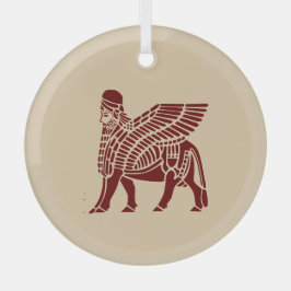 Lamassu Weihnachtsblase Ornament Aus Glas