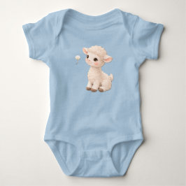 Lamb Baby Bodysuit – Soft Farm Baby Outfit Strampler