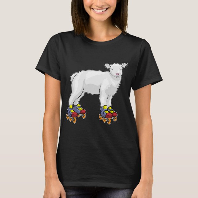 Lamb-Inline-Skaten-Roller-Skate T-Shirt (Vorderseite)