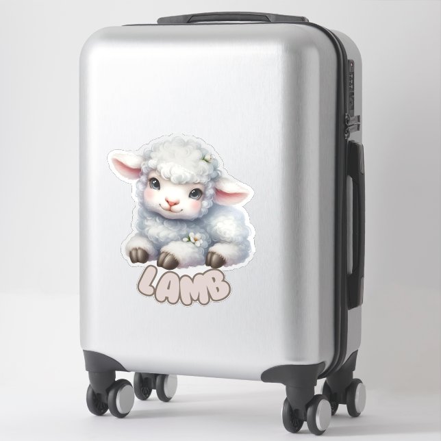 LAMB - KINDERZIMMER STICKER (Koffer)