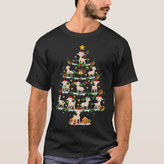 Lamb Lover Xmas Lights Lamm Weihnachtsbaum T-Shirt