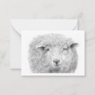 Lamb-Note-Karte Mitteilungskarte