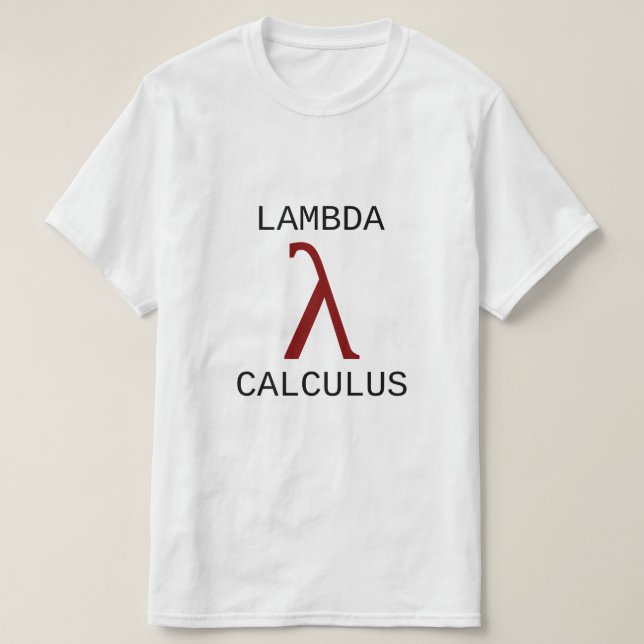 Lambda λ Kalkül T-Shirt (Design vorne)